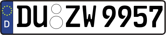 DU-ZW9957