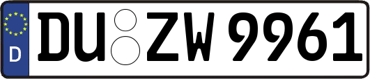 DU-ZW9961