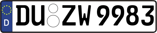 DU-ZW9983