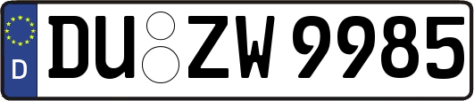 DU-ZW9985