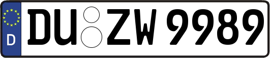 DU-ZW9989