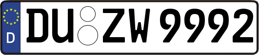 DU-ZW9992