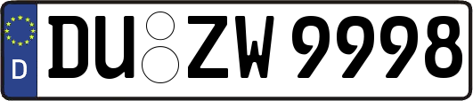 DU-ZW9998