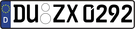 DU-ZX0292