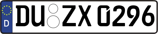 DU-ZX0296
