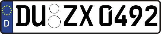 DU-ZX0492