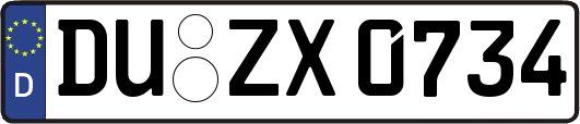 DU-ZX0734