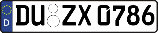DU-ZX0786