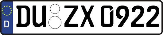 DU-ZX0922
