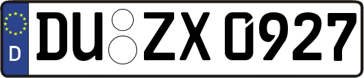 DU-ZX0927