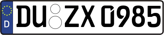 DU-ZX0985