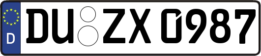 DU-ZX0987