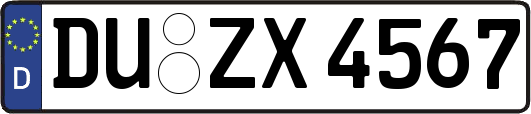 DU-ZX4567