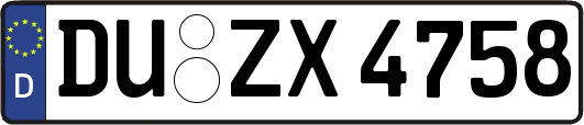 DU-ZX4758