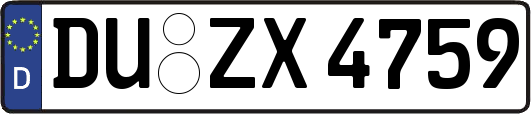 DU-ZX4759