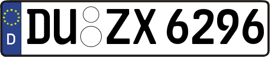 DU-ZX6296