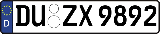 DU-ZX9892