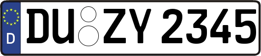 DU-ZY2345
