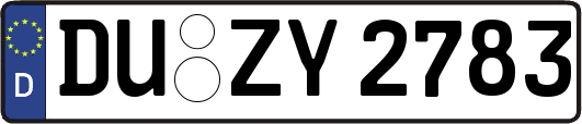 DU-ZY2783