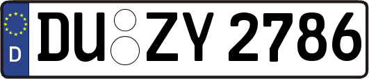 DU-ZY2786