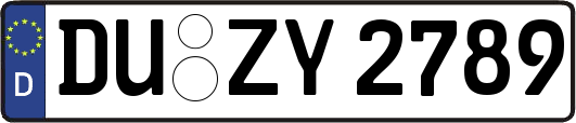 DU-ZY2789