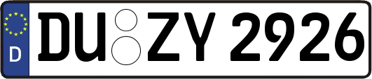 DU-ZY2926