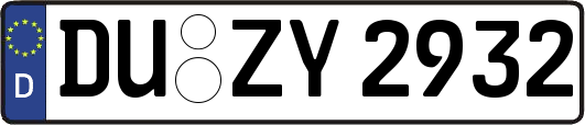 DU-ZY2932