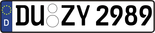 DU-ZY2989