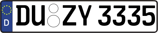 DU-ZY3335