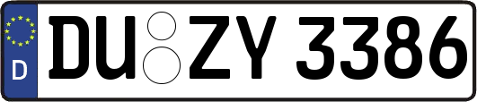 DU-ZY3386