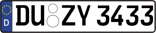 DU-ZY3433