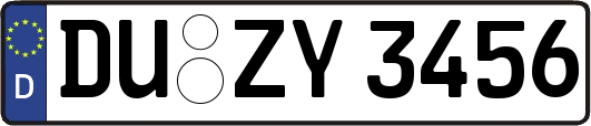 DU-ZY3456