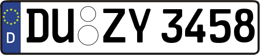 DU-ZY3458