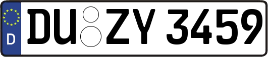 DU-ZY3459