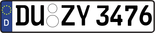DU-ZY3476