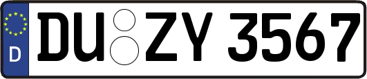DU-ZY3567