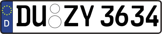 DU-ZY3634