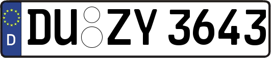 DU-ZY3643