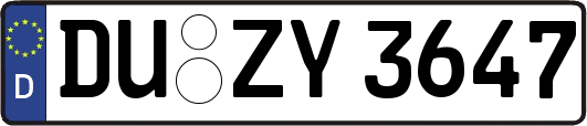 DU-ZY3647