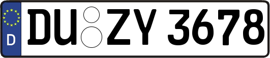 DU-ZY3678