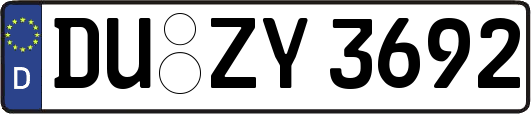 DU-ZY3692