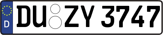 DU-ZY3747