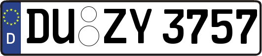 DU-ZY3757