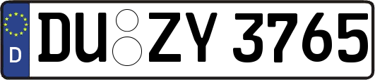 DU-ZY3765