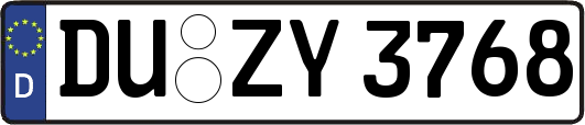 DU-ZY3768