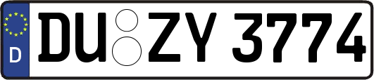 DU-ZY3774