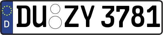 DU-ZY3781