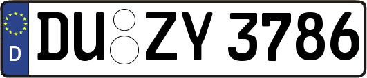 DU-ZY3786