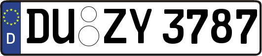 DU-ZY3787