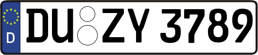 DU-ZY3789